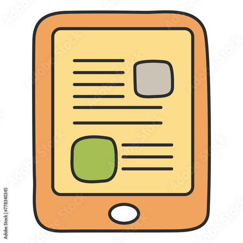 Premium design icon of e book

