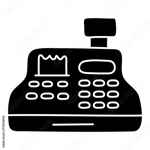 An icon design of cashier machine

