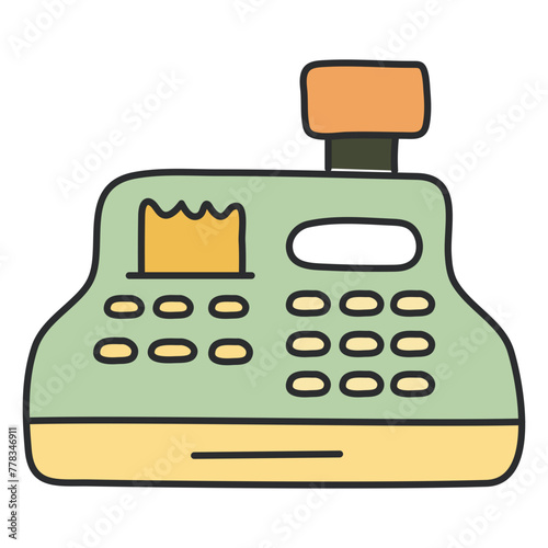 An icon design of cashier machine

