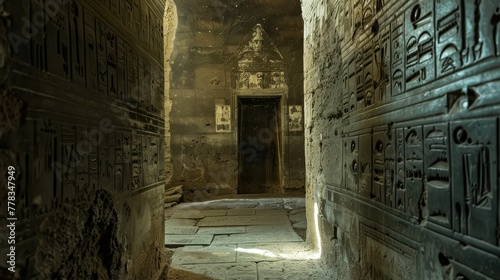 Ancient script decryption chamber, unlocking historys secrets