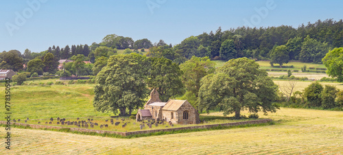 Church of Saint Mary at Over Silton from the East - North Yorkshire UK 