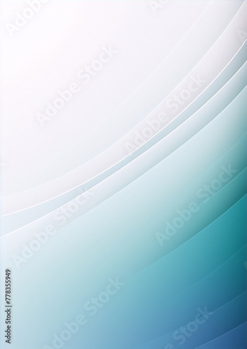 Abstract, flowing teal and white background.
