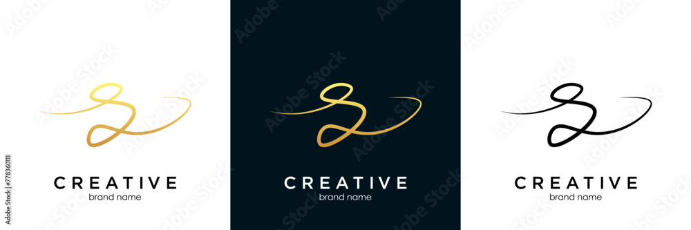 letter S line logo vector letter S line logo vector