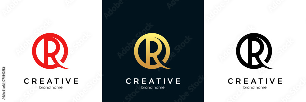 R Creative and Minimalist Letter R Logo Design Icon R Creative and Minimalist Letter R Logo Design Icon