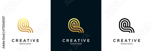 Luxury Q Alphabet Logo Design Concept