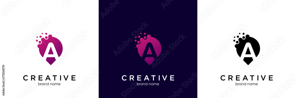 Letter A Logo. A Letter Design Vector Letter A Logo. A Letter Design Vector
