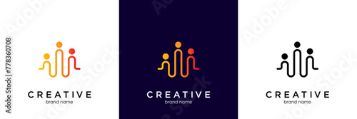 Global Community Logo Icon Elements Template. Community human Logo template vector. Community health care. Abstract Community logo