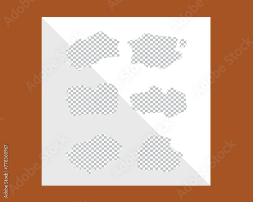 Free vector chocolate transparent set
