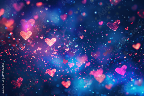 Heart-shaped Bokeh Lights for Valentine's Day