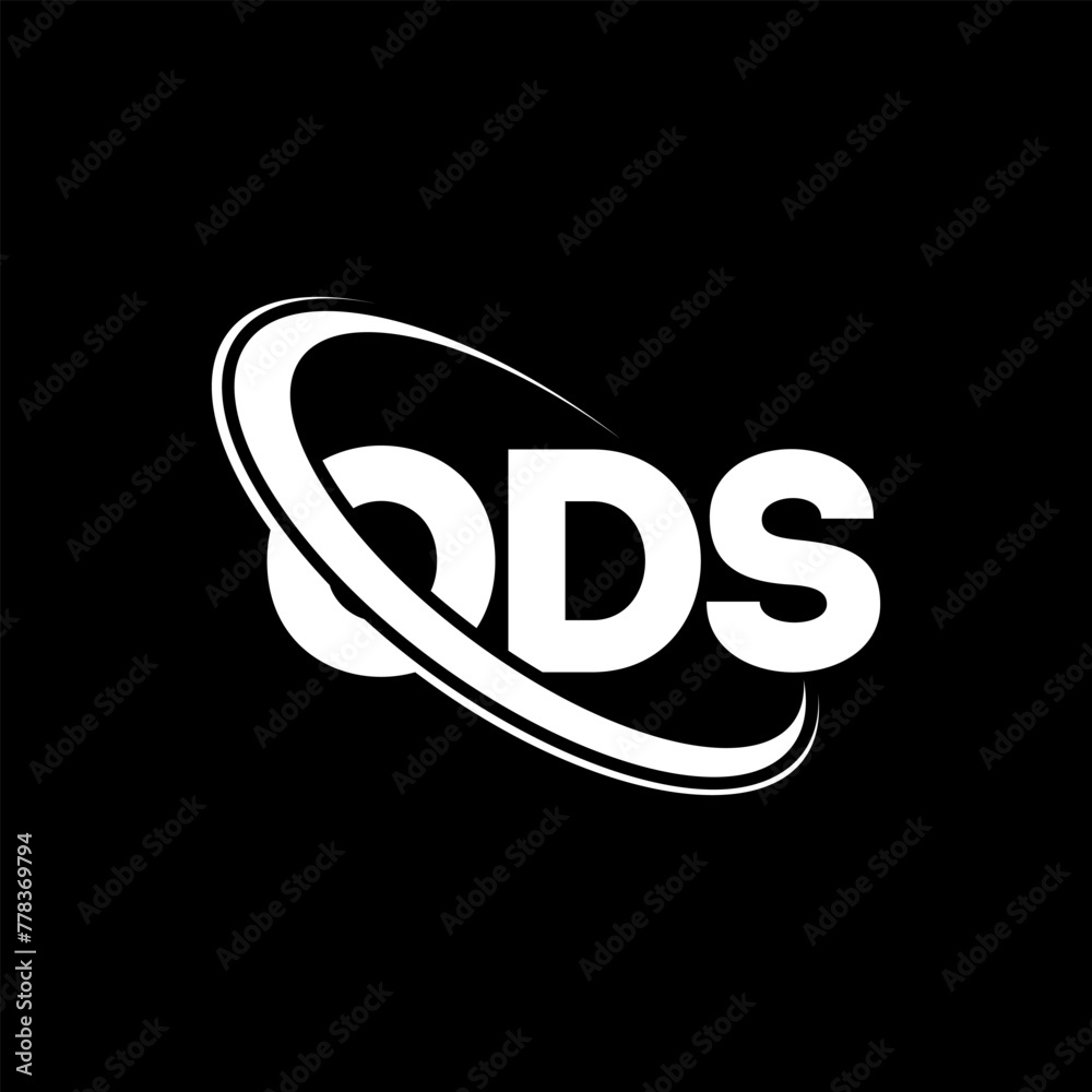 ODS logo. ODS letter. ODS letter logo design. Initials ODS logo linked