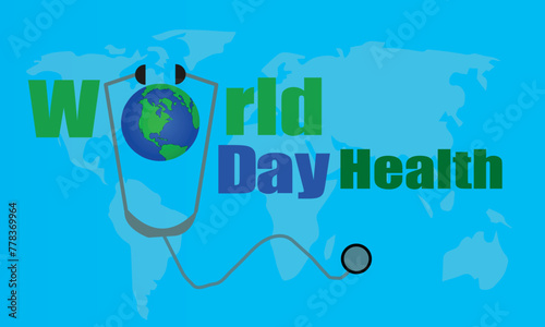 world health day vector background