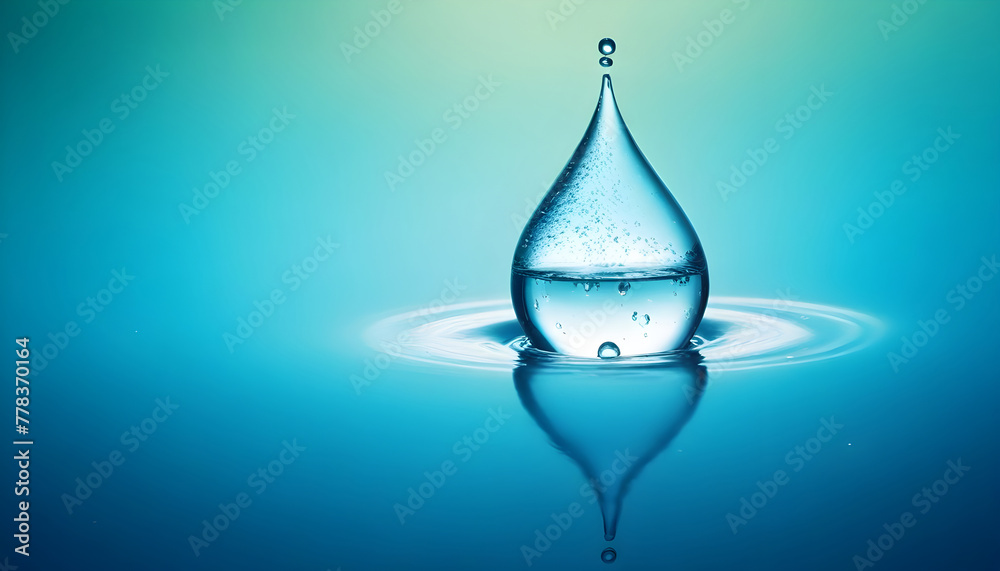 Save earth day concept water drop with winter world environment 3 Save earth day concept water drop with winter world environment 3