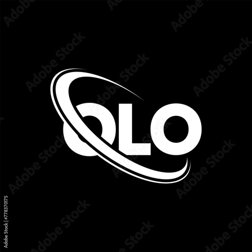 OLO logo. OLO letter. OLO letter logo design. Initials OLO logo linked with circle and uppercase monogram logo. OLO typography for technology, business and real estate brand. photo
