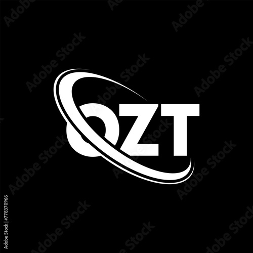 OZT logo. OZT letter. OZT letter logo design. Initials OZT logo linked with circle and uppercase monogram logo. OZT typography for technology, business and real estate brand.