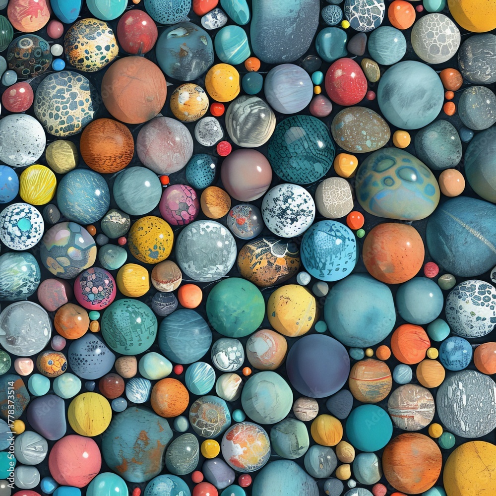 Stack of Various Colored Balls Stack of Various Colored Balls