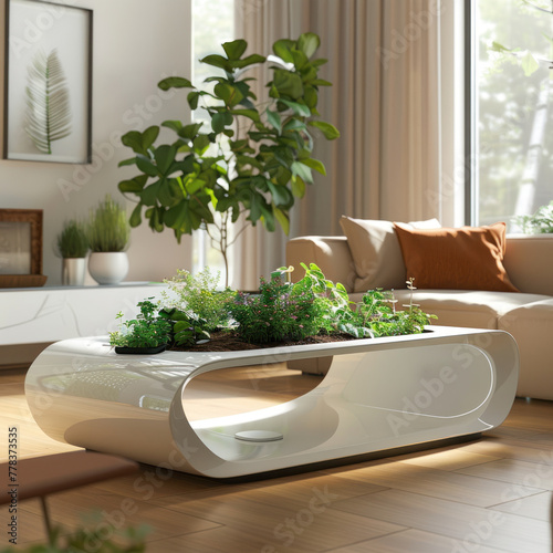 Eco-friendly smart tables that purify air photo