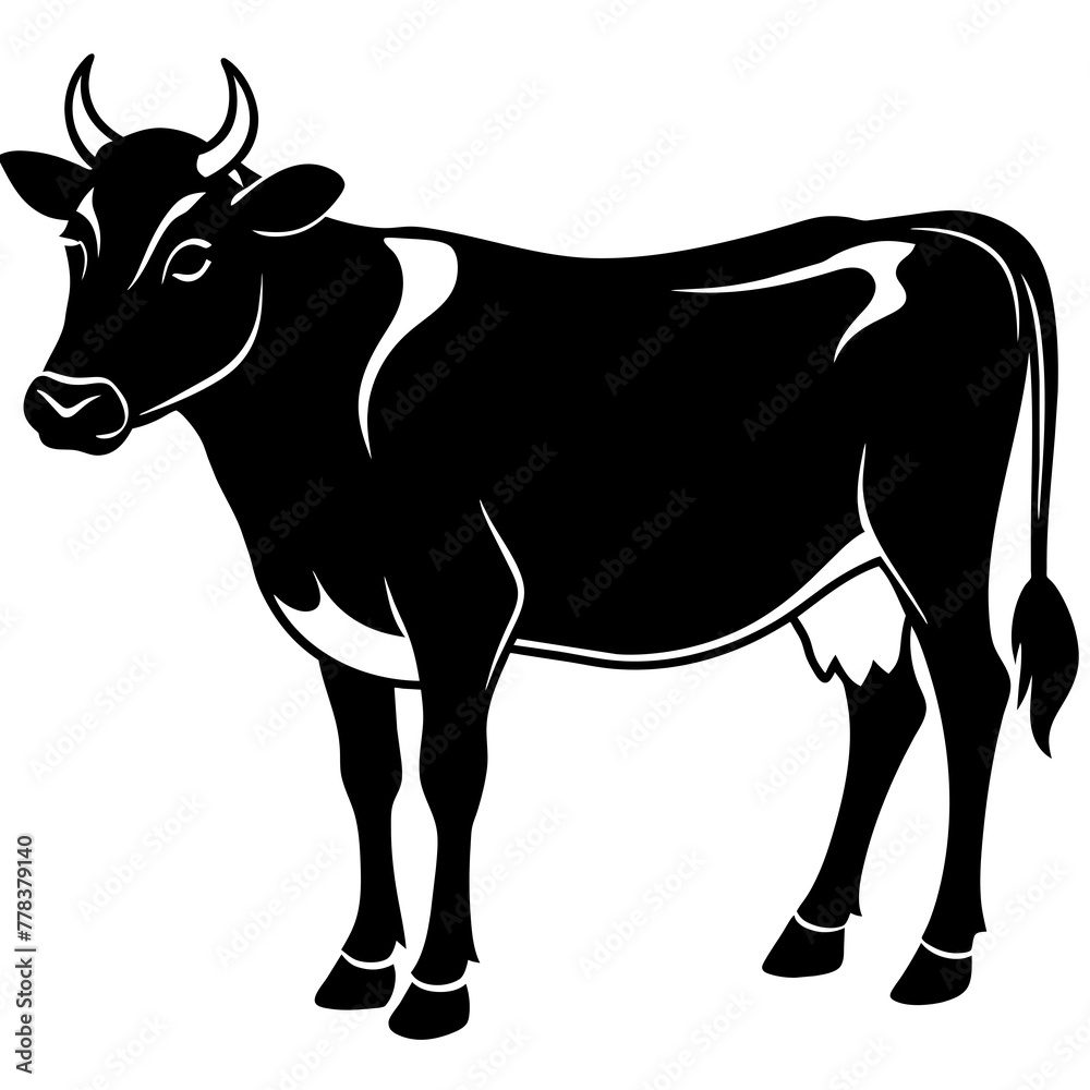 Fototapeta premium cow vector illustration 