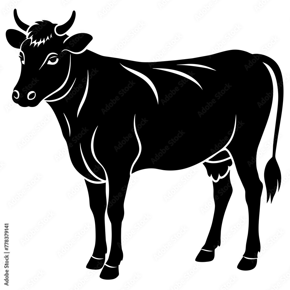 Fototapeta premium cow vector illustration 