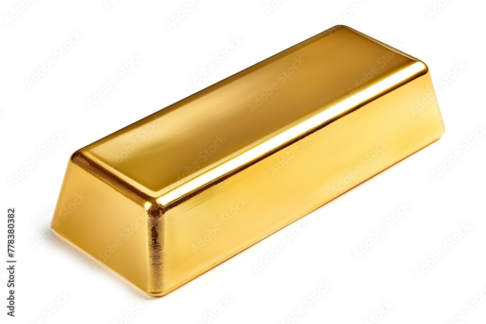 Gold bar isolated on white background. Financial concept. Gold bar isolated on white background. Financial concept.
