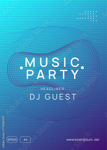 Sound Design. Electronic Disco Illustration. Electro Invite. Green Fest Banner. Dj Trance Template. Discotheque Flyer. Blue Edm Event. Pink Sound Design