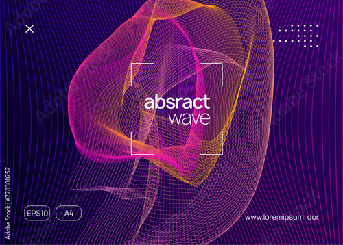 Night Club Design. Discotheque Trance Element. Soundwave Beat Invitation. Pink Sound Set. Edm Event. Electro Invite. Blue Dj Banner. Violet Night Club Design
