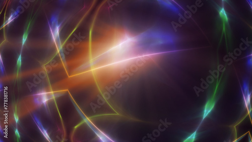 background neon line wave illustration