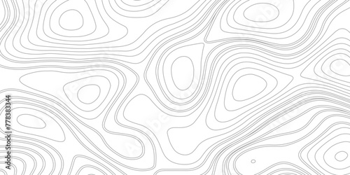 Background of the topographic map. Topographic map lines, contour background. Retro topography map. White geographic contour map. Abstract outline grid. Vector illustration.