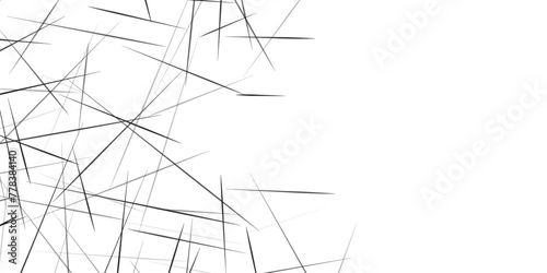 Abstract banner with an asymmetric texture. random chaotic lines of modern design. illustration isolated on white background. Vector art illustration.