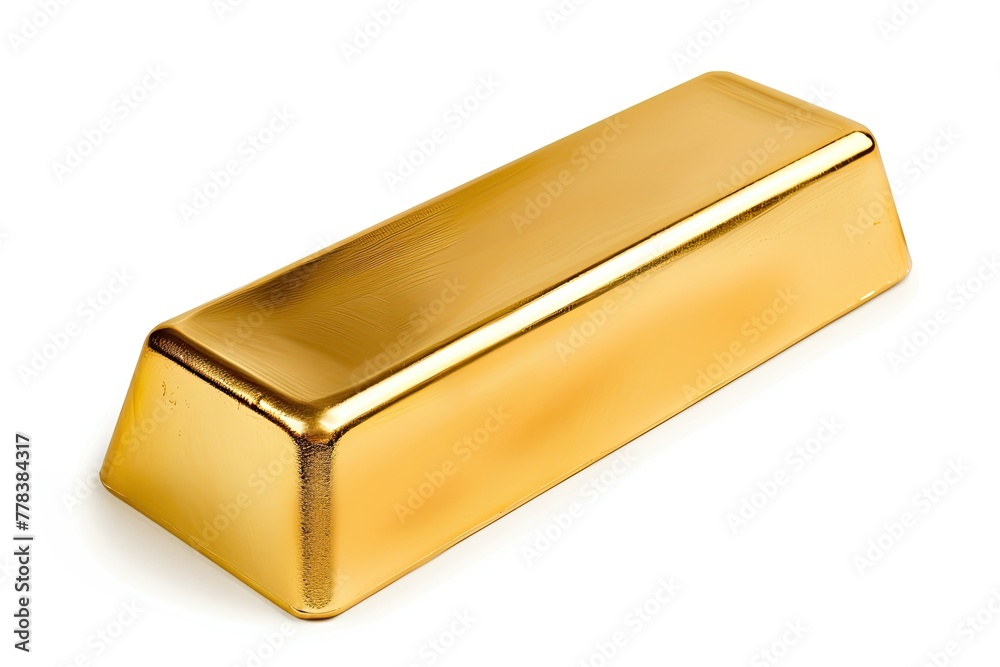 Gold bar isolated on white background. Financial concept. Gold bar isolated on white background. Financial concept.