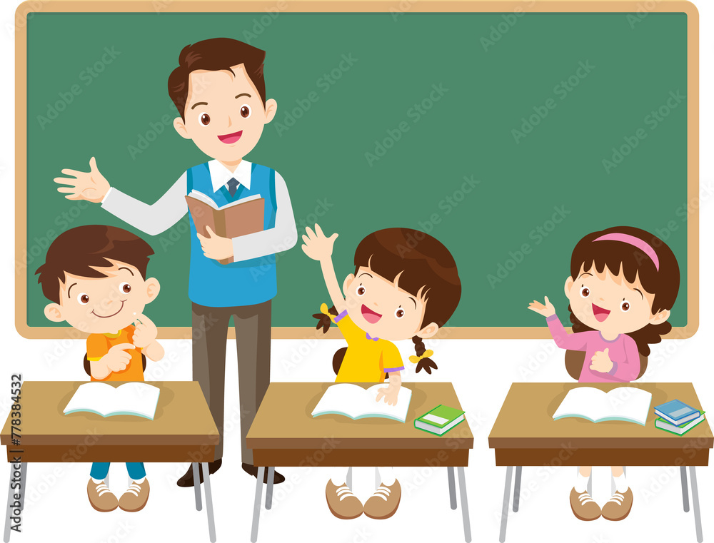 students and teacher in classroom children learning education concept students and teacher in classroom children learning education concept