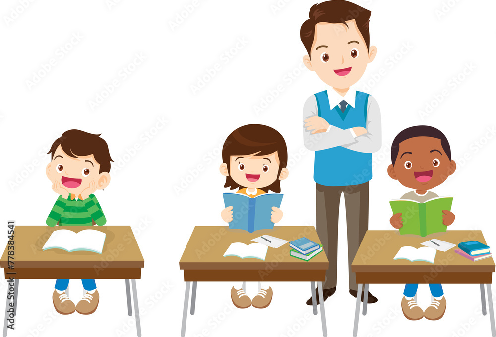 students and teacher in classroom children learning education concept students and teacher in classroom children learning education concept