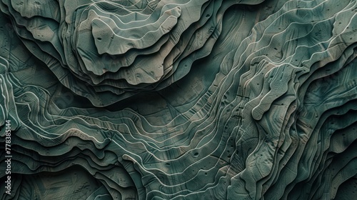 A close up view of a unique rock formation in detailed focus