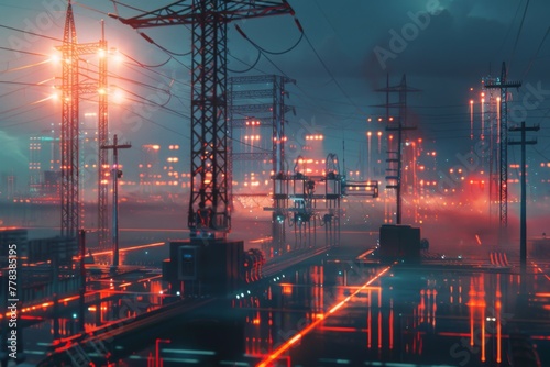 The future of energy: ai-infused substation with generative art and sustainable technology