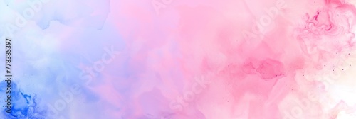 Pink and blue colors contrast against a white background