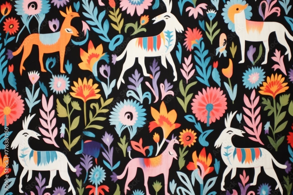 Fototapeta premium Otomi Embroider