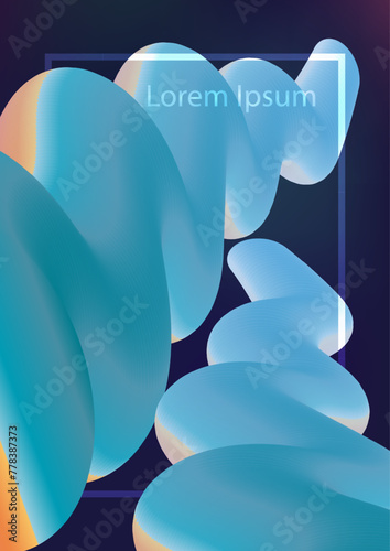 colorful dynamic blend with frame,vector web background