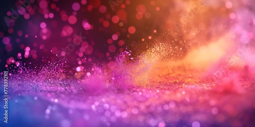 This image presents a mesmerizing mix of vibrant colors and sparkling lights, creating a dreamlike background © gunzexx png and bg