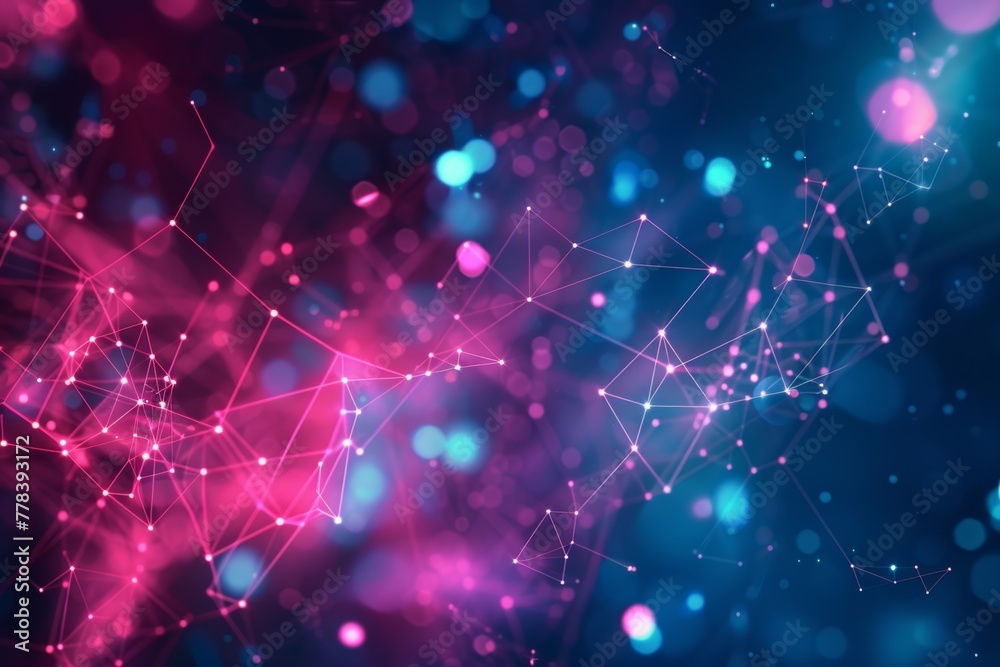 Futuristic AI abstract background, blending technology and creativity, ideal for digital art, presentations