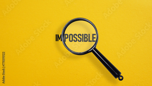 Magnifier focuses on the possible side of the word impossible. To make it possible. The concept is nothing impossible.