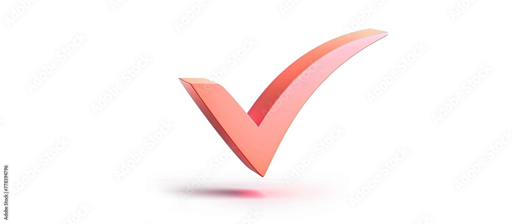 A red check mark hovers in the air against a white background, creating an artistic display with elements like human body, triangle, font, heart, electric blue, logo, event, wing, and magenta color A red check mark hovers in the air against a white background, creating an artistic display with elements like human body, triangle, font, heart, electric blue, logo, event, wing, and magenta color