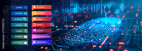 cyber security information and event management concept with icon or text and team people modern style	