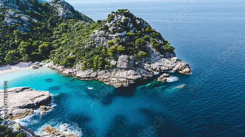 Coastal Cliff Aerial Scenery