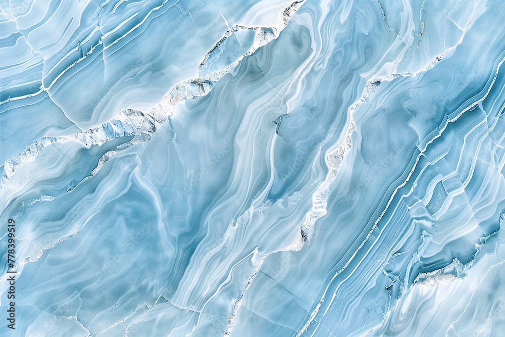 A calming pattern of light blue marble, with veins of white and icy blue swirling together 32k, full ultra HD, high resolution
