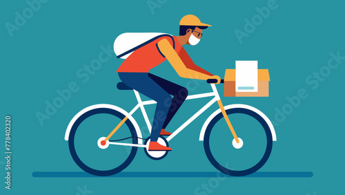delivery boy vector illustration