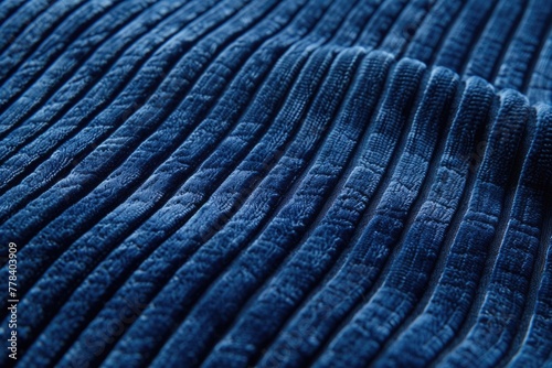 Blue Corduroy Texture for Background. Use as Jean, Fabric, or Tailor Material for Dressmaking, Sewing, and Textile Design