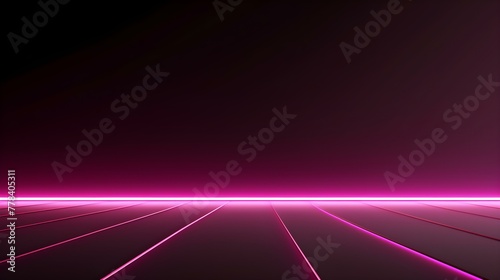 Abstract fuchsia Neon Light Showroom for Product Presentation