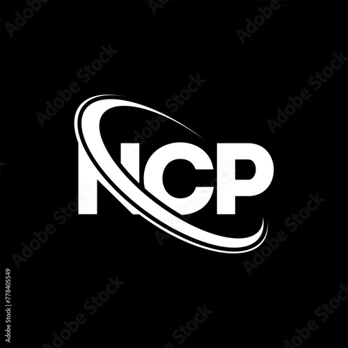 NCP logo. NCP letter. NCP letter logo design. Initials NCP logo linked with circle and uppercase monogram logo. NCP typography for technology, business and real estate brand. photo