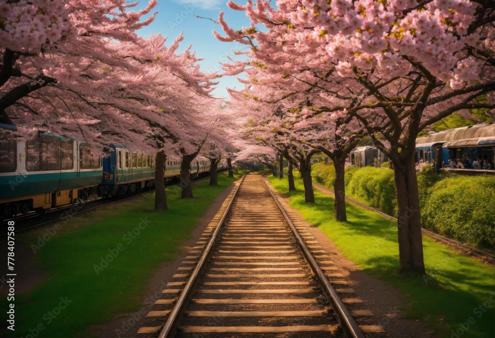 Fototapeta premium spring in the city