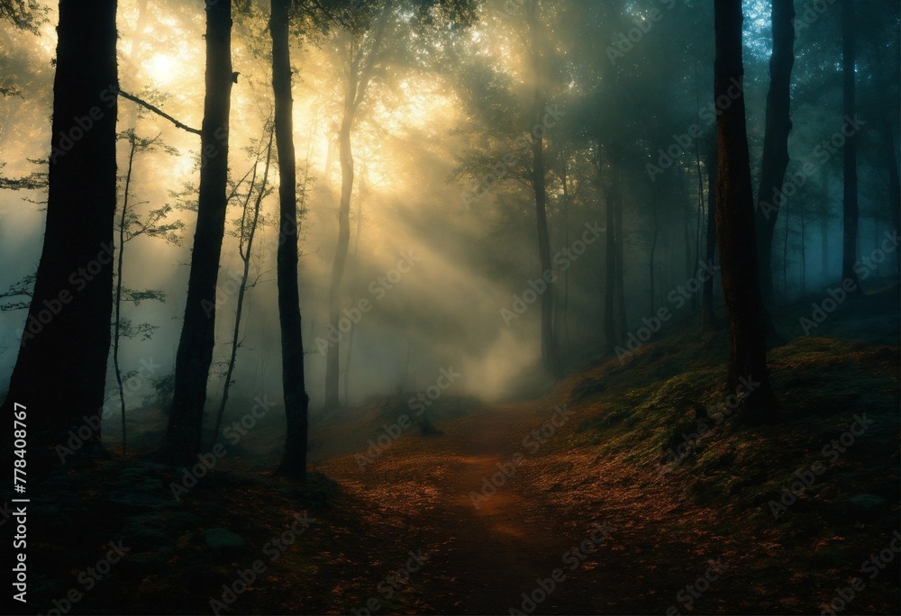 sunrise in the forest sunrise in the forest