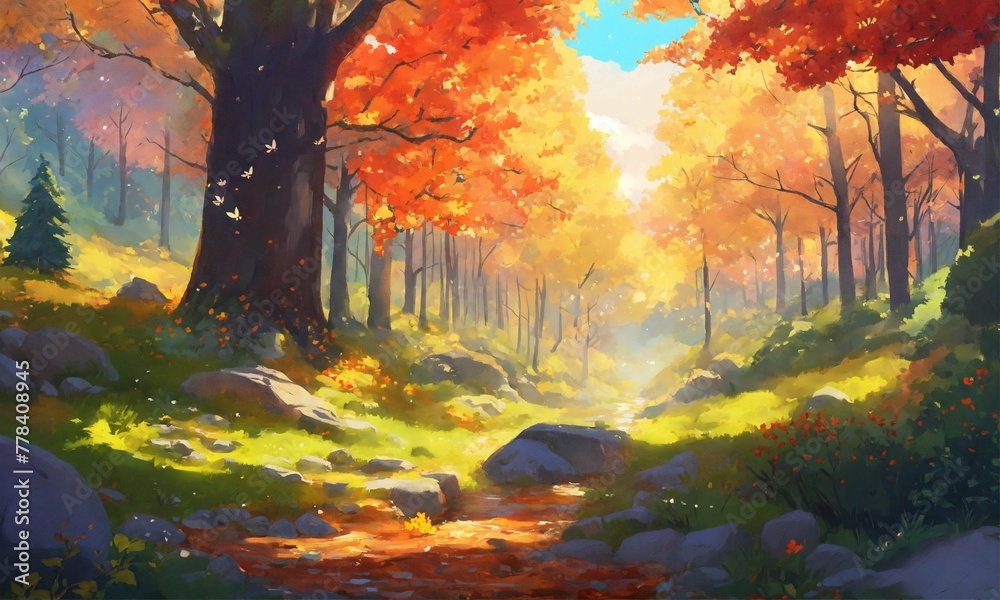 autumn in the forest autumn in the forest